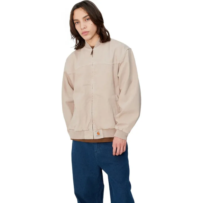Carhartt WIP SS24 OG Santa Fe Bomber Jackets Coats Men's Ecru-2