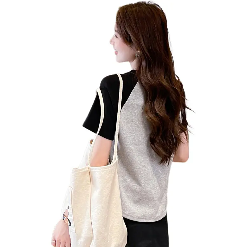 JEANSWEST Summer Raglan Sleeve T Shirt Women's-5