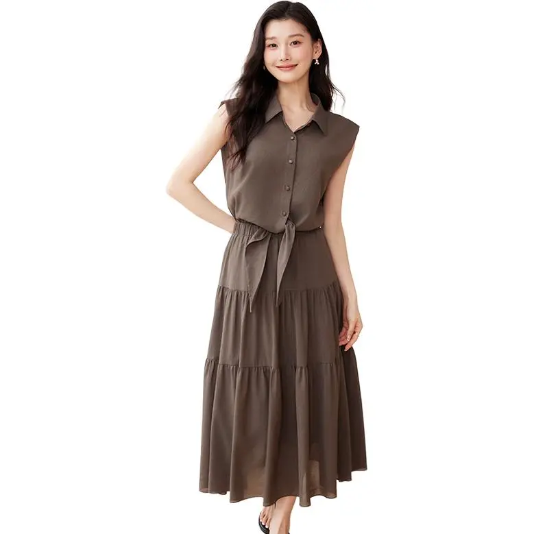 Yi Mengyuan Sleeveless Dress Women's-6