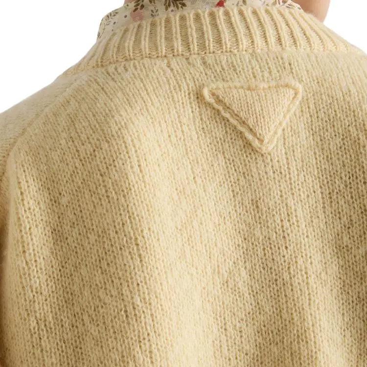 PRADA Crewneck Button Up Cardigan-3