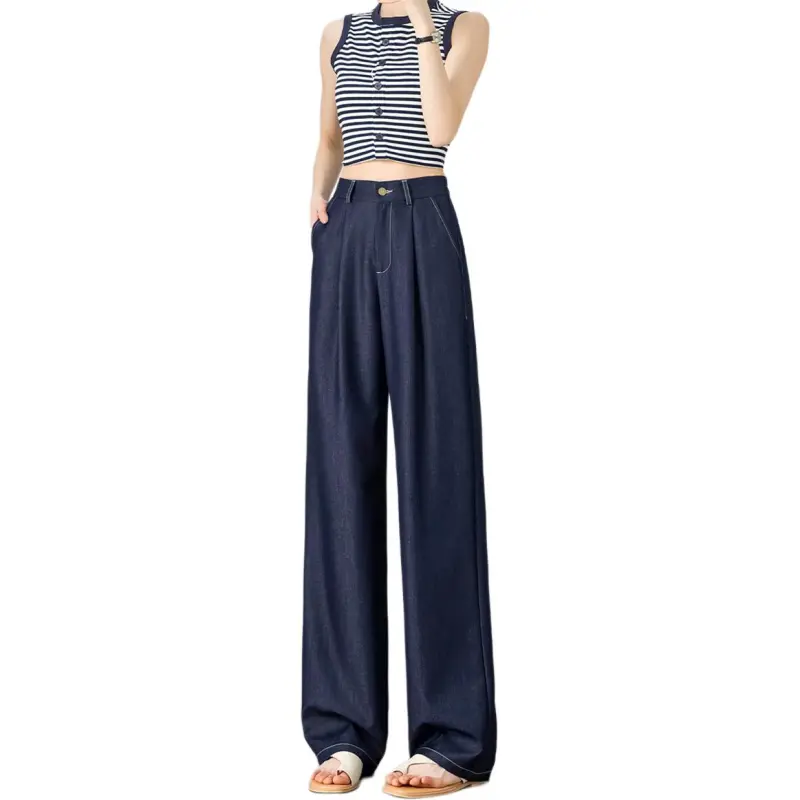 Weixi Casual Pants Women's Dark Blue-4