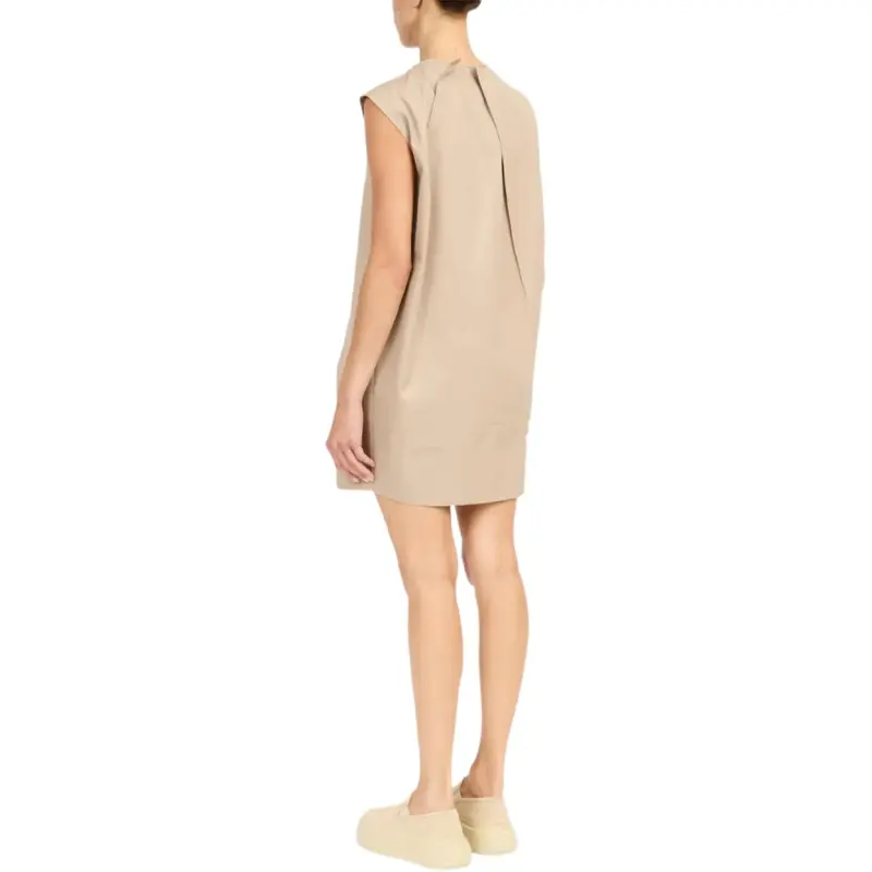 MM6 Maison Margiela Pleat detail Cap Sleeved Dress-3