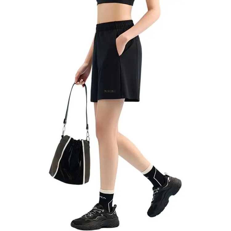 Anta Variety Training Collection Casual Shorts Women's Basic Black-1