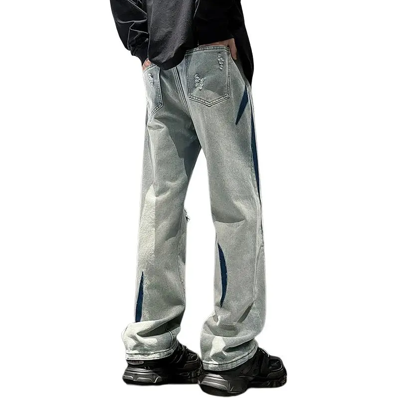 NEAR HERE Jeans Unisex Blue-5