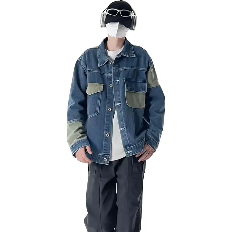 Yalu Jackets Coats Unisex Light Blue-2