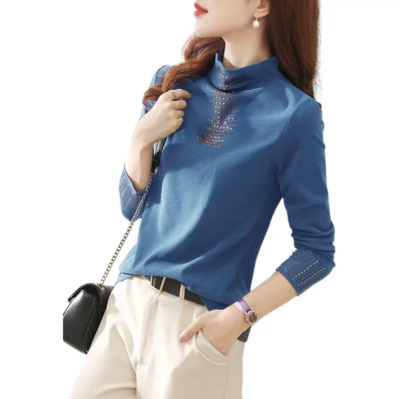 Mo Han Yi Mei Knitwear Women's Blue-3