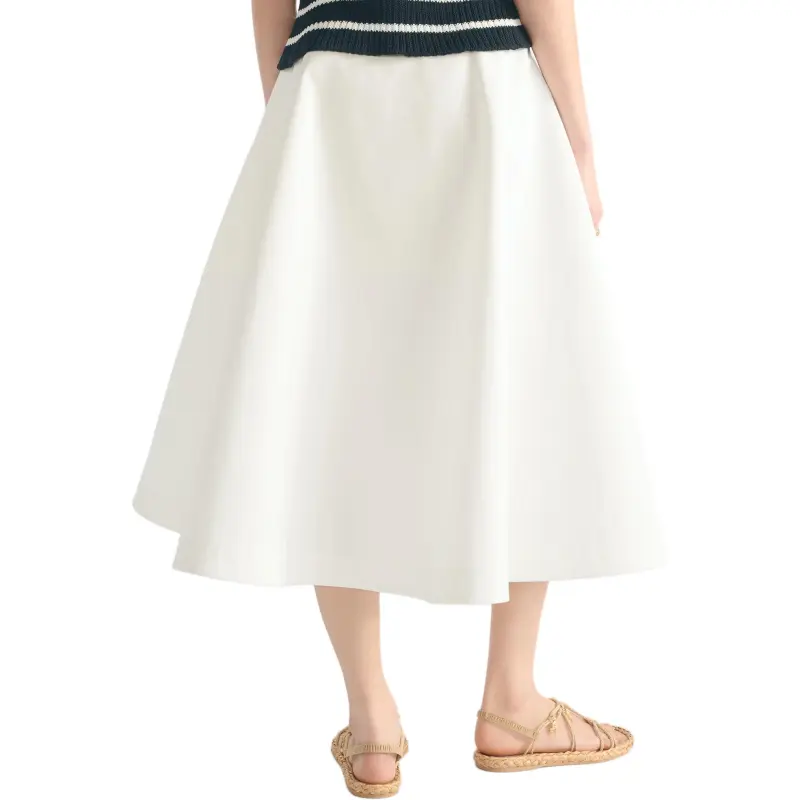 DIOR SS25 Casual Long Skirt Women's White-3