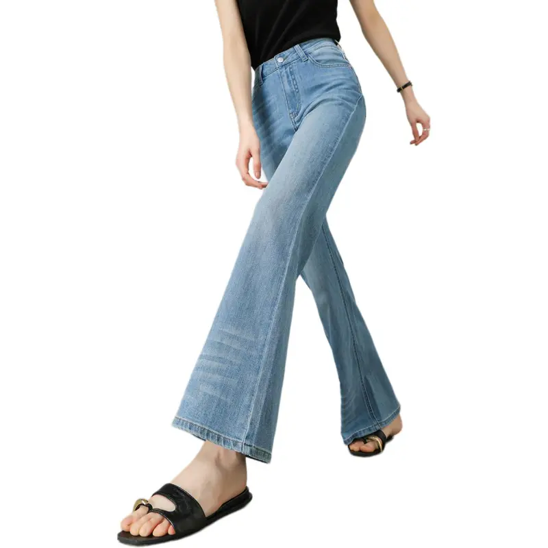 Weixi Jeans Women's Water Wave Blue-6