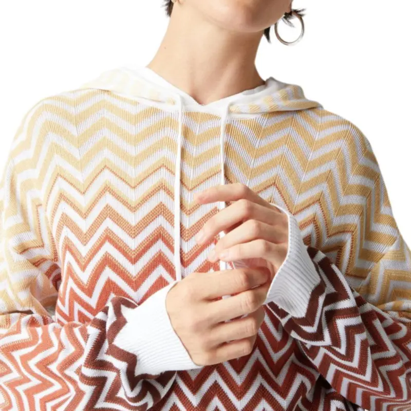 MISSONI Chevron knit Hoodie-3