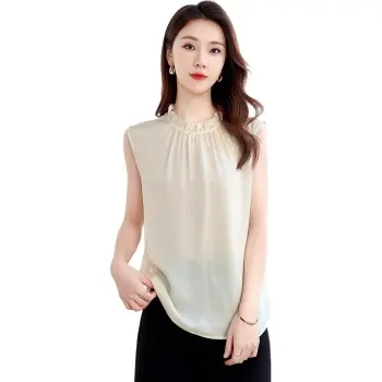 Yi Mengyuan Silk Tank Top Women's Ecru