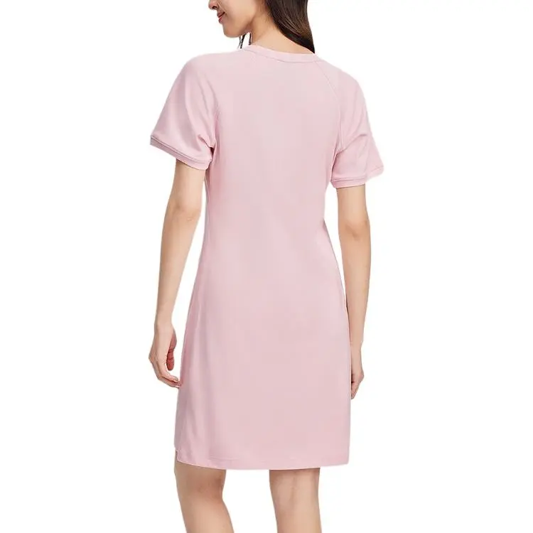 Skechers Sports Life Collection Short Sleeved Dresses Women's Gray Pink-3