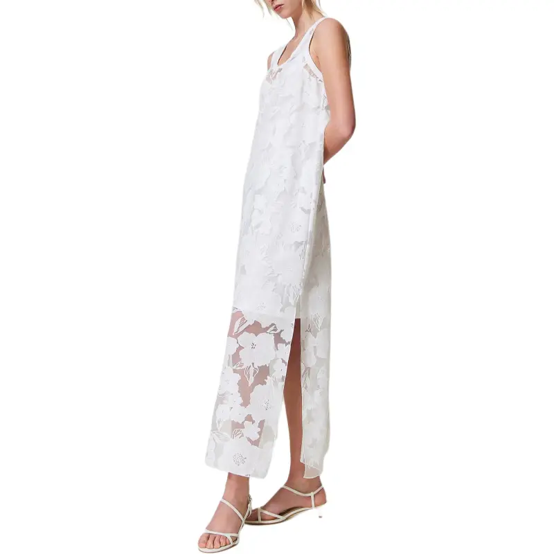 Twinset Floral embroidered Organza Dress-3