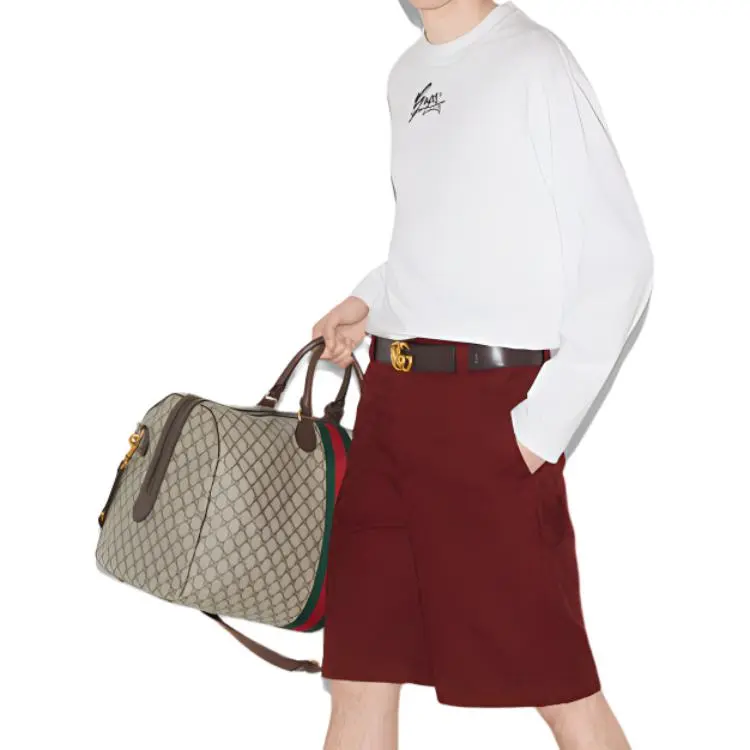 GUCCI Logo Printed Long Sleeve T Shirt-3