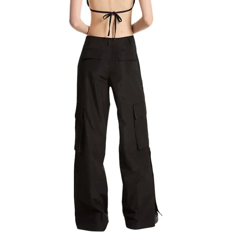 MICHAEL KORS Woven Wide-Leg Cargo Pants-1