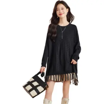 Korean Style Sweater Women's Black