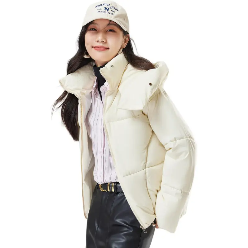 CARBAMMI Puffer Jacket Women's Beige-2