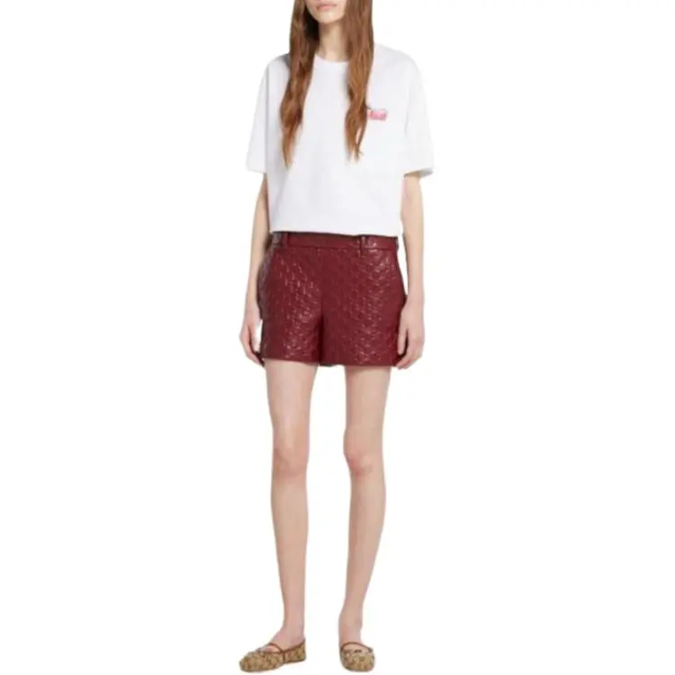 GUCCI FW25 Drop Shoulder Sleeve T Shirt Women's White-2