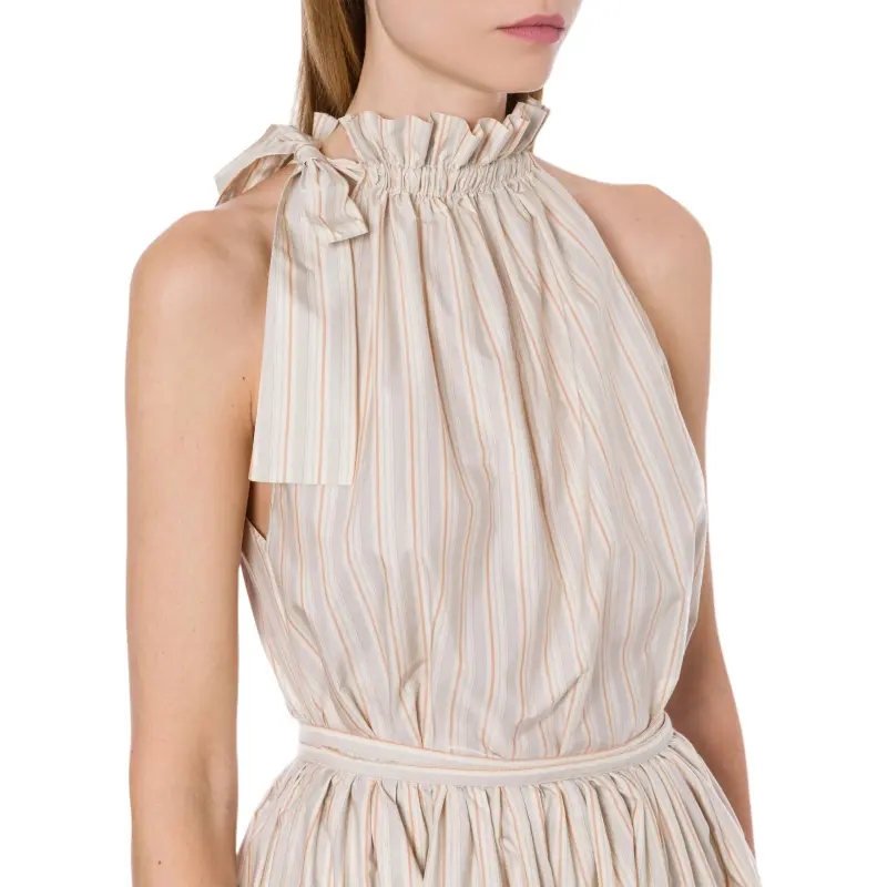 PHILOSOPHY DI LORENZO SERAFINI Sleeveless Striped Dress-3