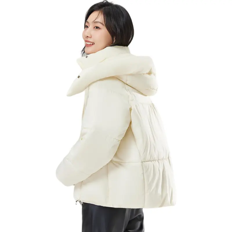 CARBAMMI Puffer Jacket Women's Beige-1