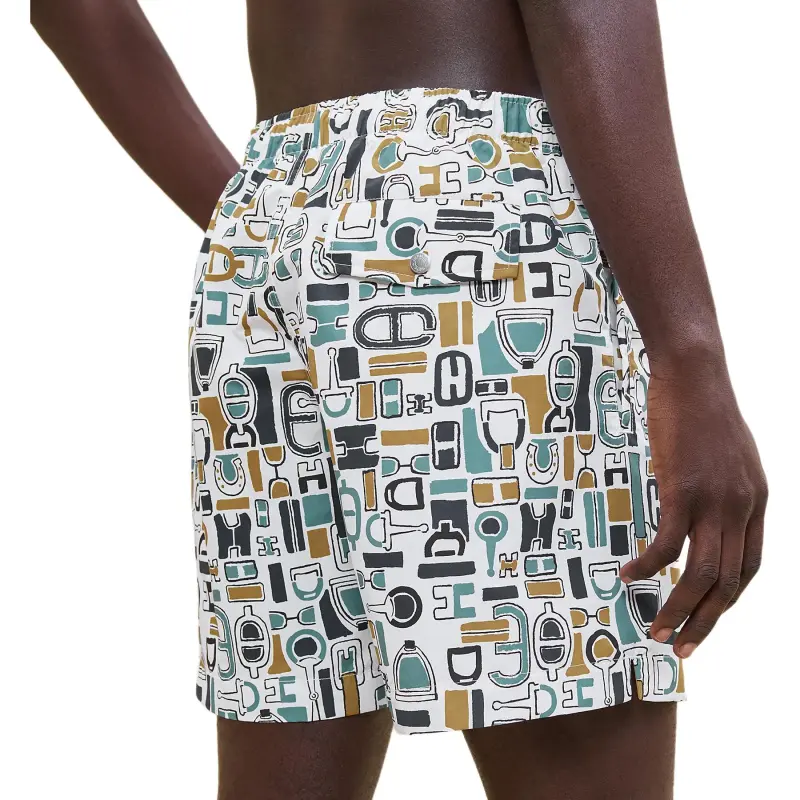 HERMES Swimming Shorts Men's White-1