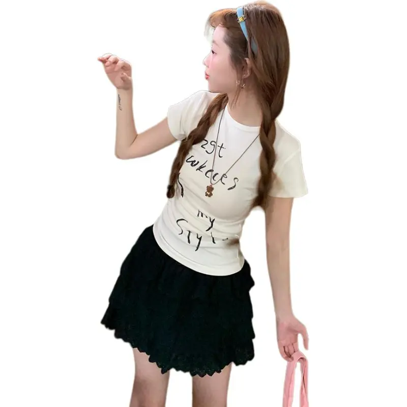 Dior Beauty T Shirts Women's White Gray-1