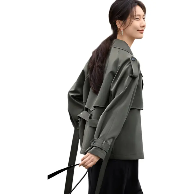 XWI Trench Coat Women's Pine Lime Green-4