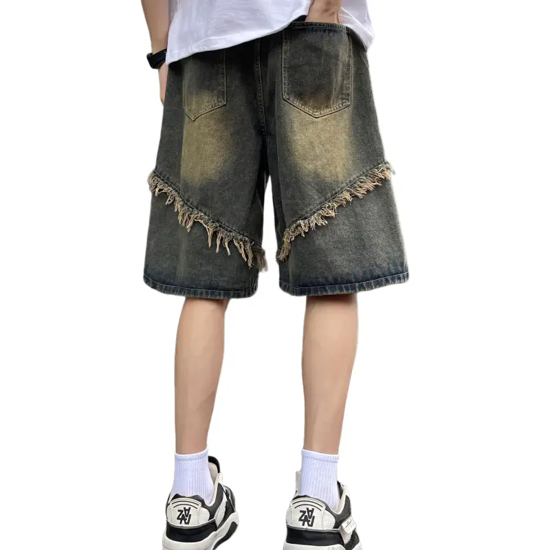 7 SEVFUN Denim Shorts Unisex Nano Yellow-1