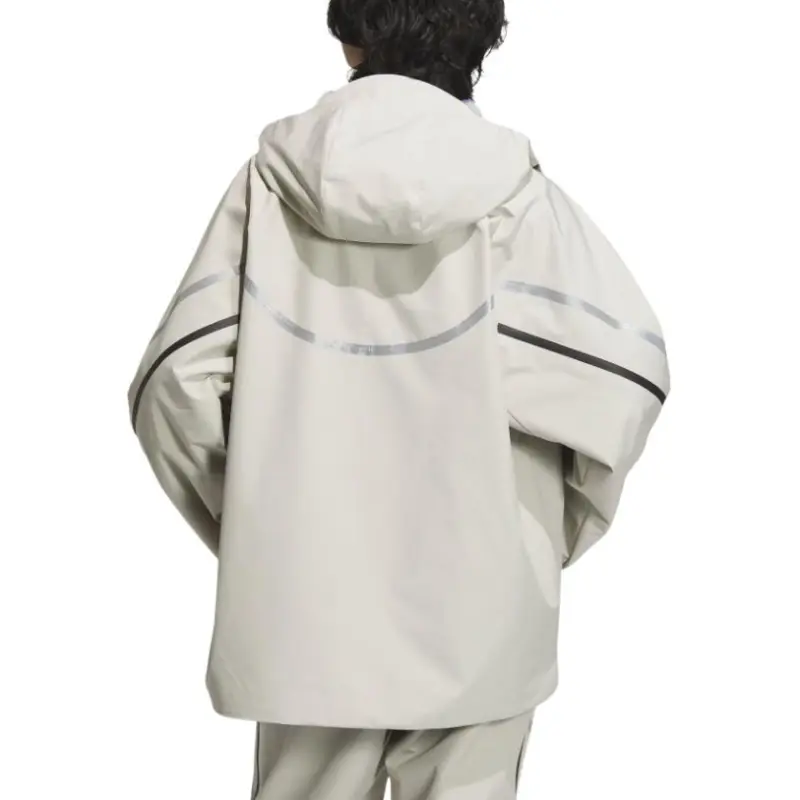 Adidas FUSTL Jackets Coats Men's Light Sesame Earth Gray-2