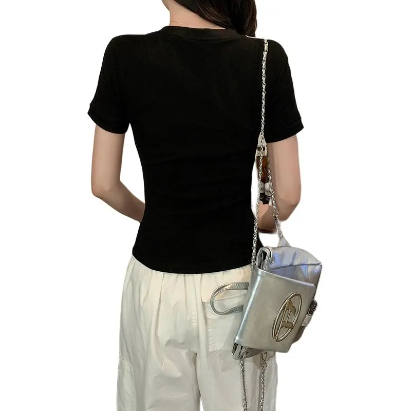 Mu Xiao Xin T Shirt Women's Black-5