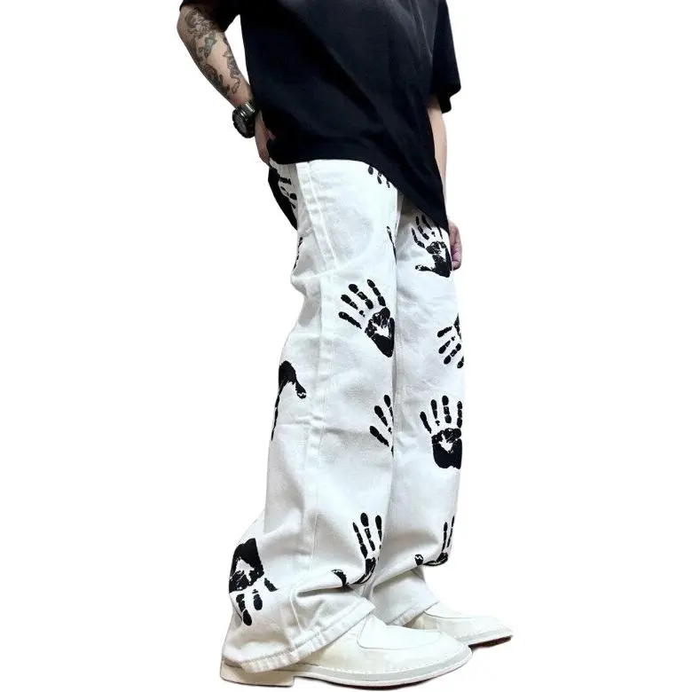 BANDICOOT Casual Pants Unisex White-1