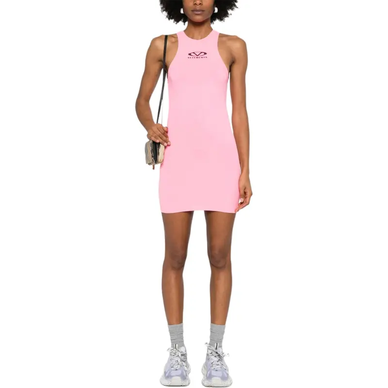 Vetements Logo print Mini Dress-1