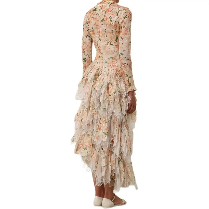 Zimmermann Floral Printed Flared Midi Dress-3