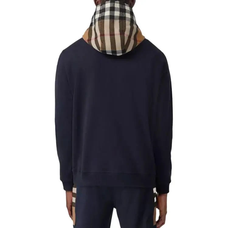 Burberry Check Hood Cotton Hoodie-3