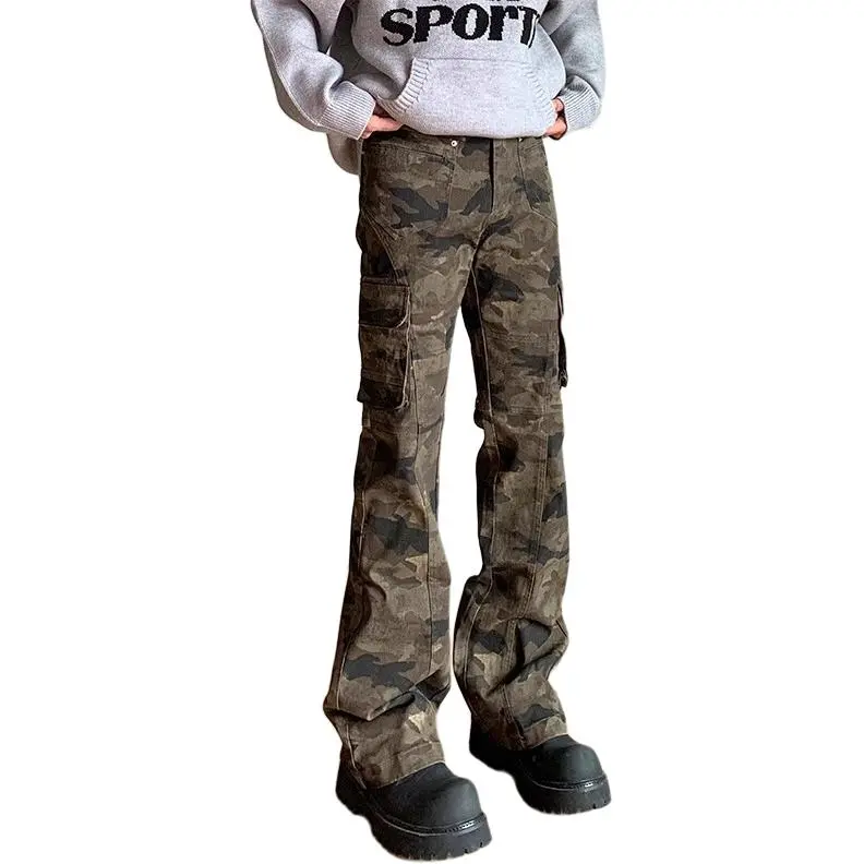 FONDLOOK Jeans Unisex Camouflage-1
