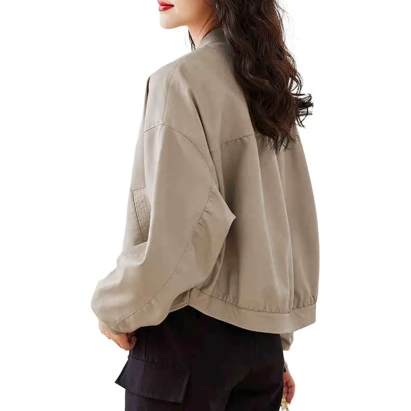 Yi Mengyuan Leather Jacket Women's-2