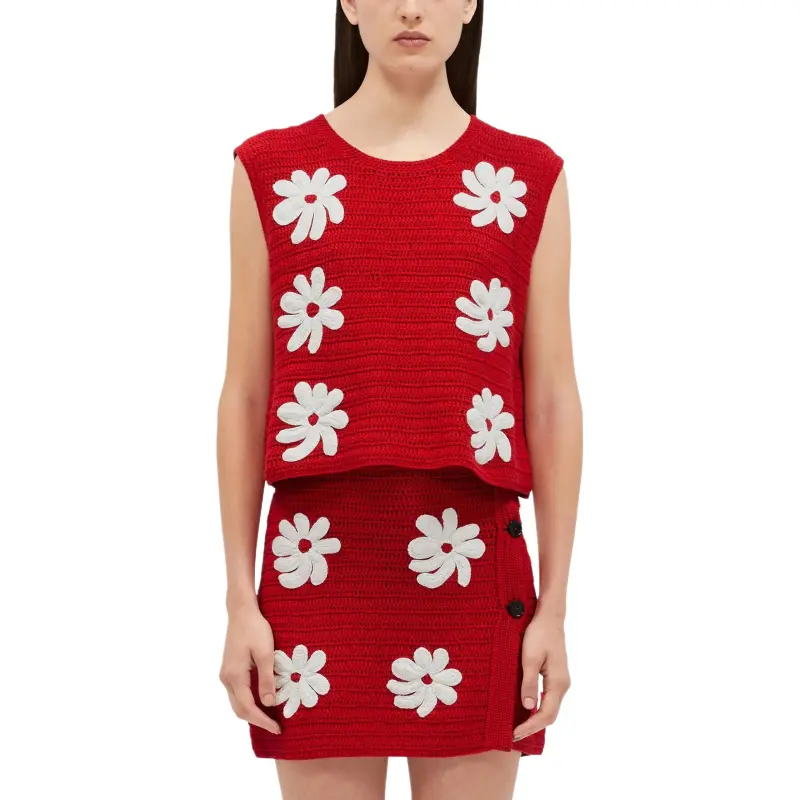 MSGM Crochet knit Top-1