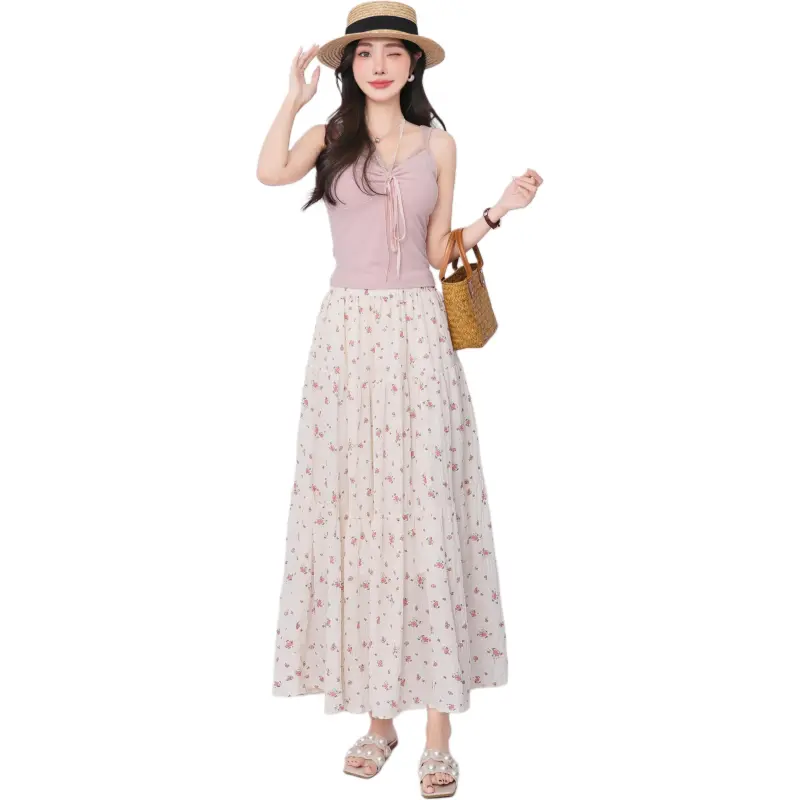 Mu Xiao Xin Casual Long Skirt Women's-1