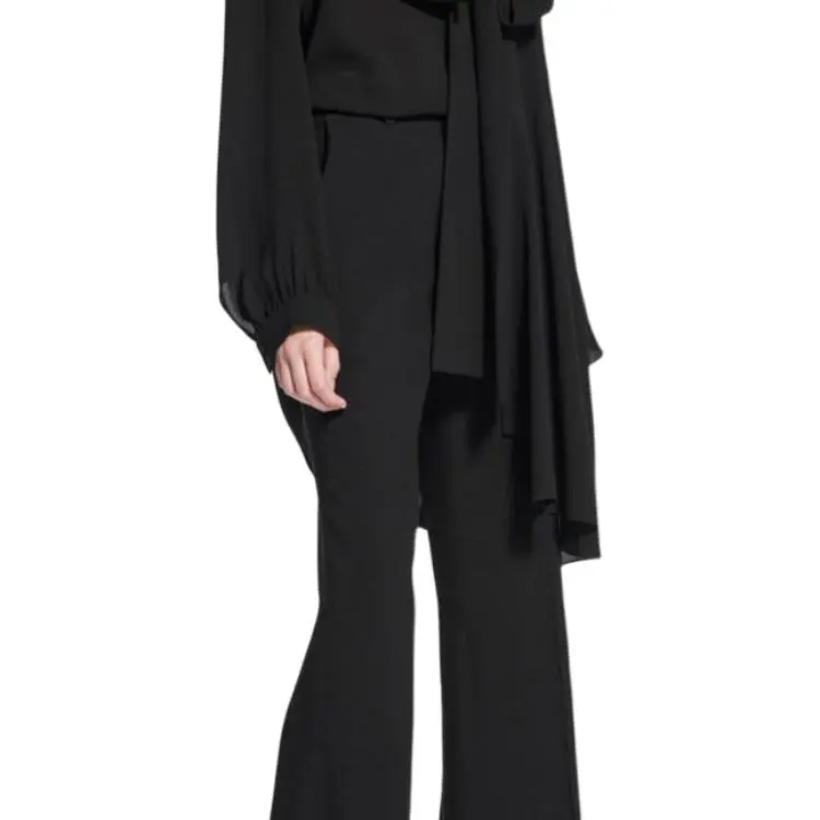 Balenciaga SS25 Casual Pants Regular Women's Black-6