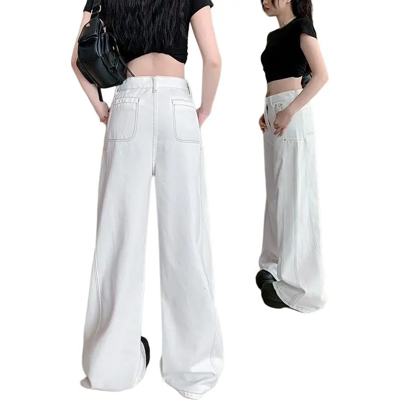 Icicofficial Jeans Women's White Jeans-1