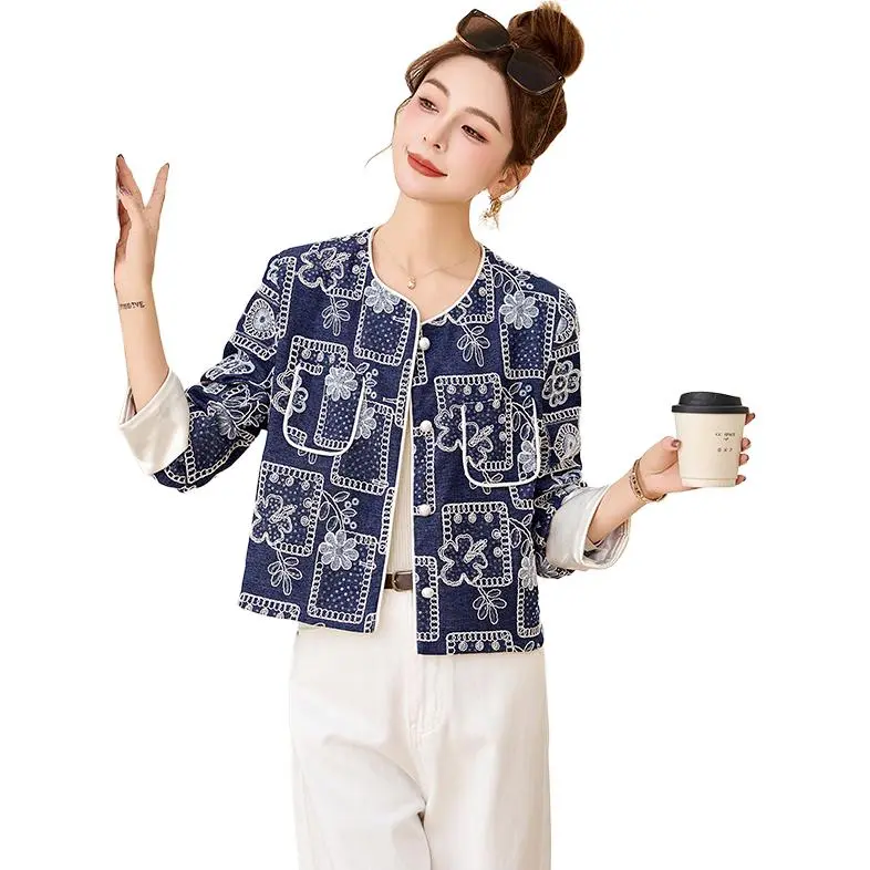 La Chapelle Jacket Women's Denim Blue-2