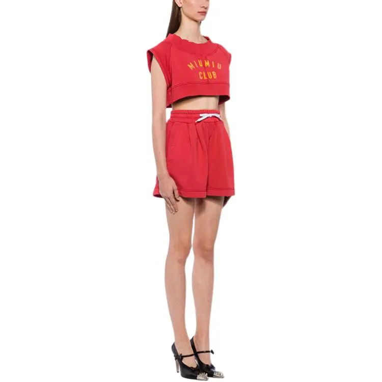 MIU MIU SS21 Casual Shorts Women's Red-4