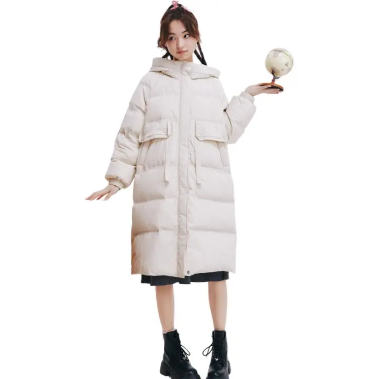 ZIHAN Down Jacket Women's Beige Gold-3
