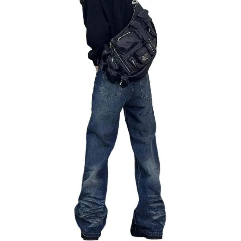 FFOMKE Jeans Unisex Vintage Blue-1