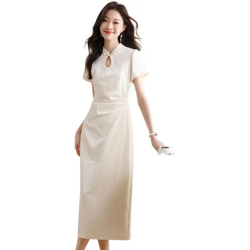 Mu Xiao Xin Short Sleeved Dress Women's-4
