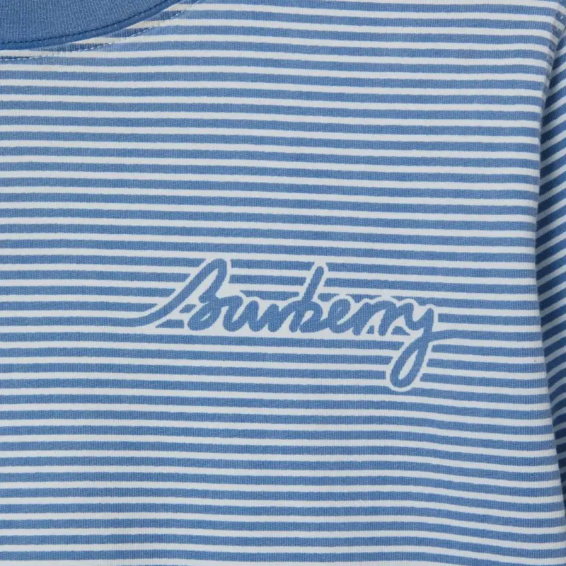 Burberry Striped Cotton T shirt-4