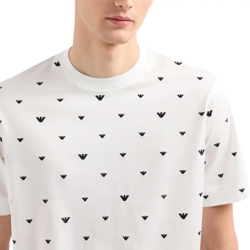 EMPORIO ARMANI Logo print T shirt-4