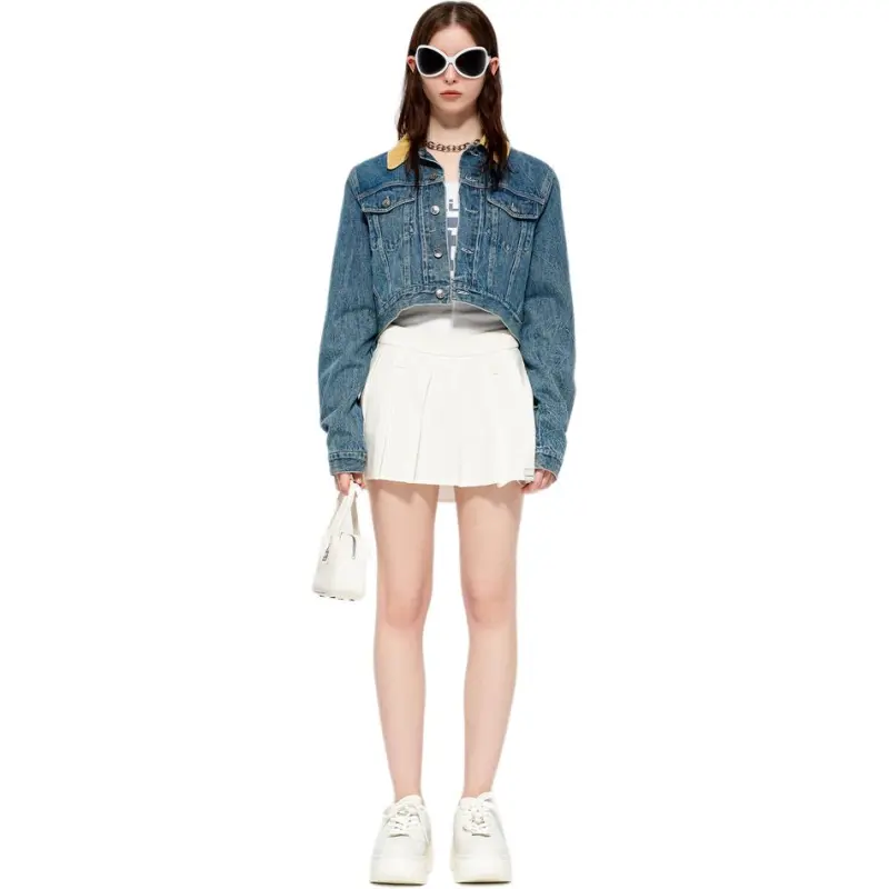 CALLED BACK Denim Jacket Women's Blue-2