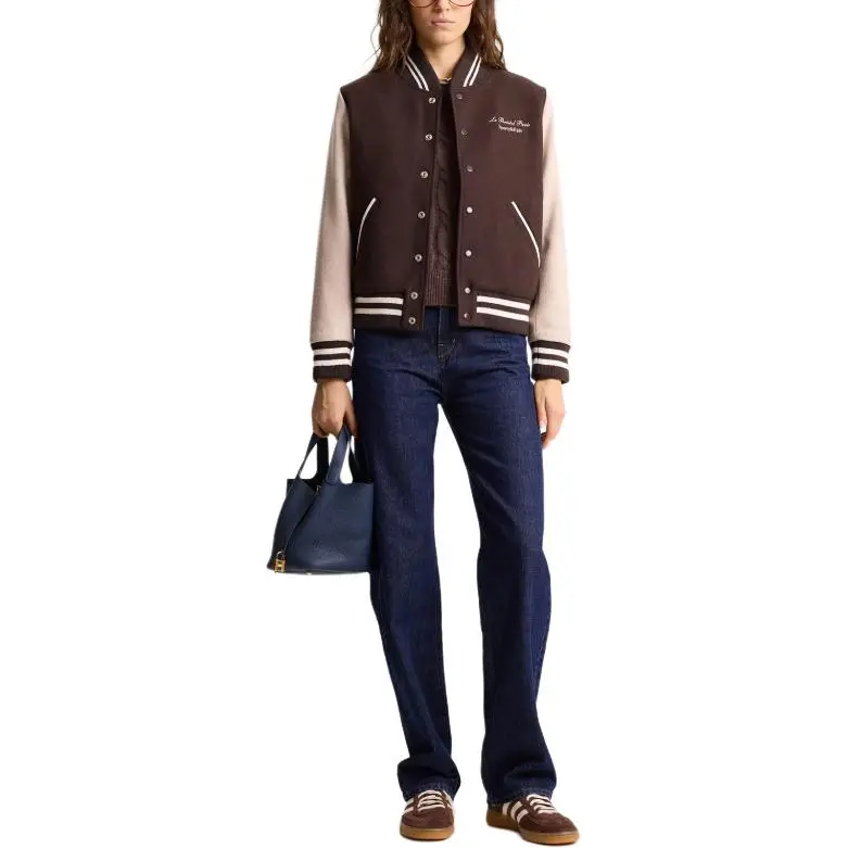 SPORTY & RICH x Le Bristol Paris SS25 Jacket Women's Chocolates/Cream-3