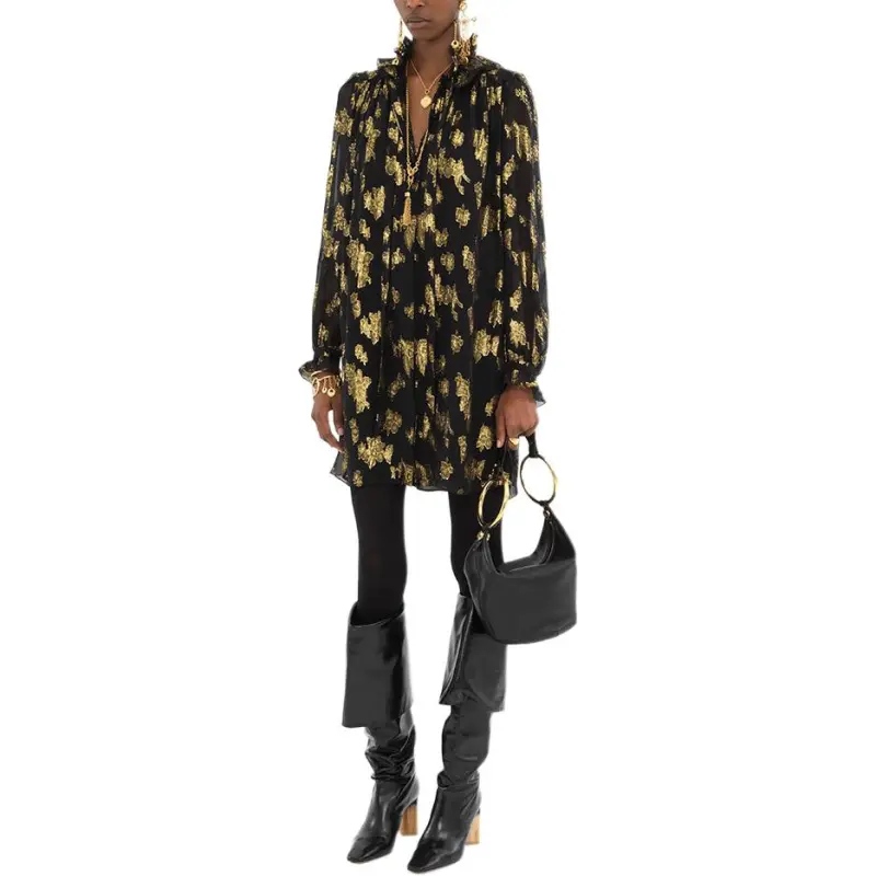 Chloé Tie Front Mini Dress-2