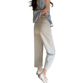 Flowers In Water Jeans Women's Gray